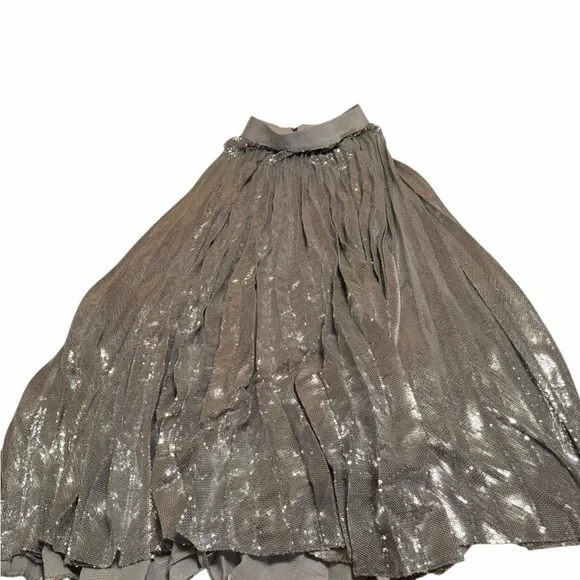 Authentic Alice + Olivia Brand New With Tags Sequin Maxi Skirt in Size 2 - Picture 4 of 6